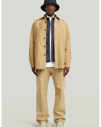 Pantaloni cu talie medie, Maro camel