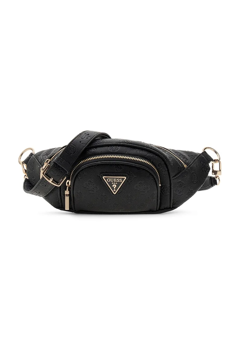 Borseta de piele ecologica cu logo Wilder, Negru