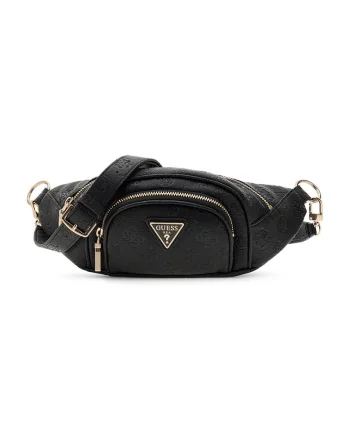Borseta de piele ecologica cu logo Wilder, Negru