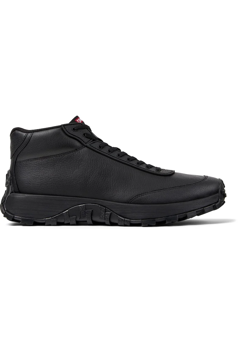 Pantofi mid-cut de piele Drift Trail, Negru