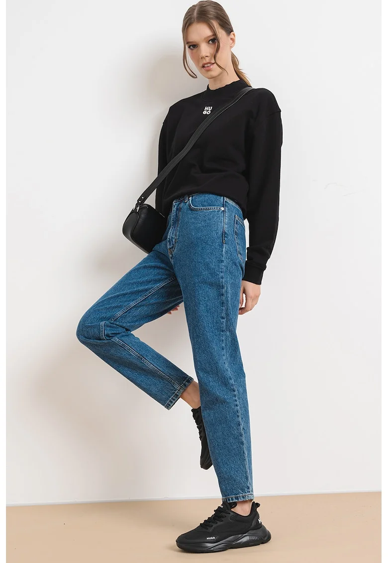 Bluza relaxed fit de trening cu maneci cazute Daxandria, Negru