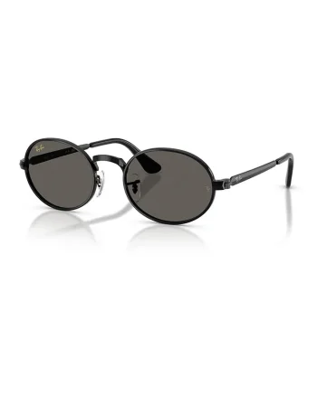 Ochelari de soare ovali unisex, Negru