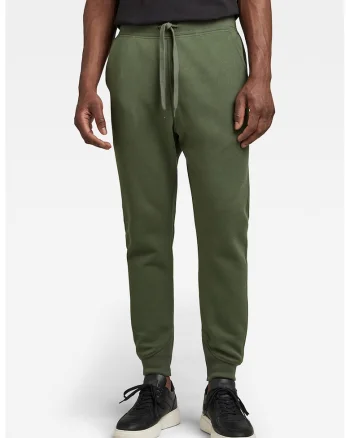 Pantaloni de trening cu snur in talie Premium Core, Verde feriga
