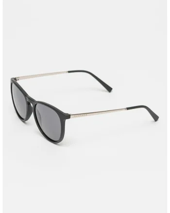 Ochelari de soare rotunzi unisex cu lentile polarizate Ollie, Negru/Auriu rose