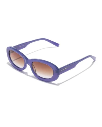 Ochelari de soare ovali cu detaliu logo, Violet