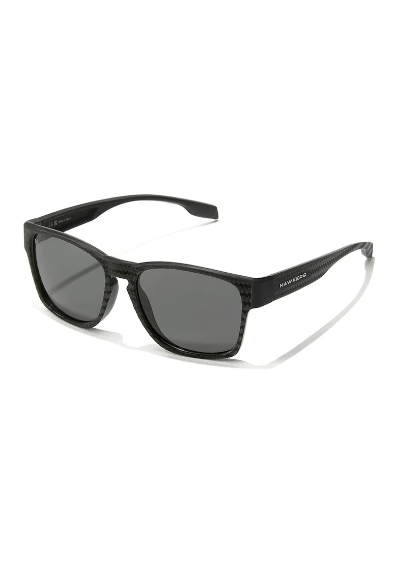 Ochelari de soare patrati unisex cu lentile polarizate, Negru