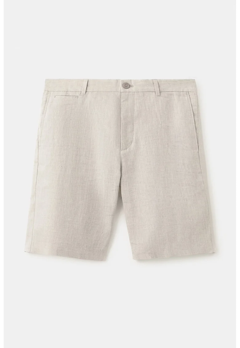 Bermude slim-fit din in Essentials, Bej