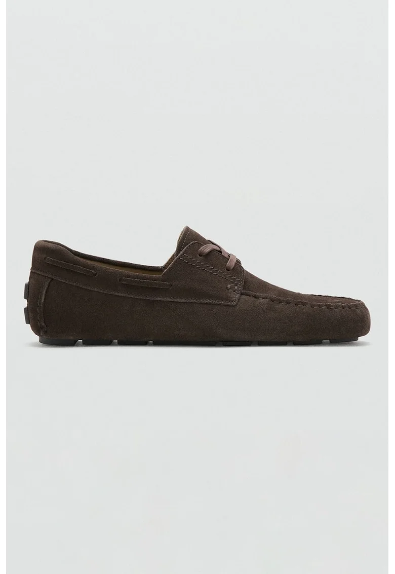 Pantofi de piele cu varf rotund, Cinnamon