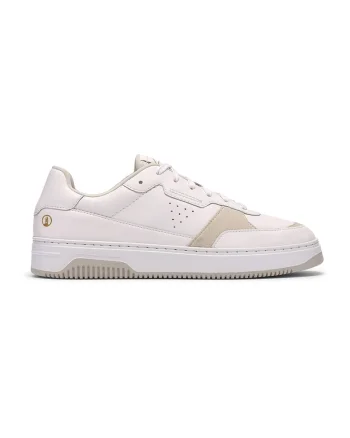 Pantofi sport cu perforatii Bostock, Alb murdar/Roz pal