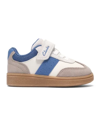 Pantofi sport de piele intoarsa cu insertii din material textil Cypress, Albastru pastel/Maro nisip/Alb murdar