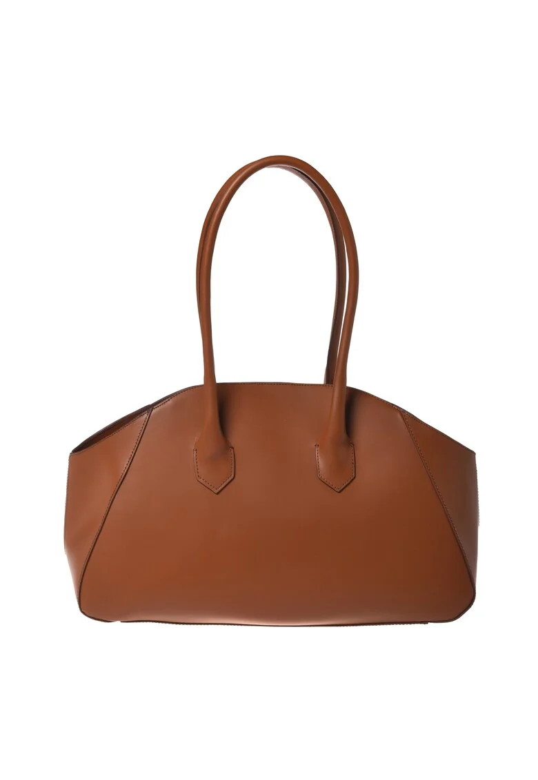 Geanta bowler din piele, Maro, 25x44x14.5