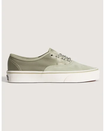 Pantofi sport Authentic cu insertii din piele intoarsa, Sage Green