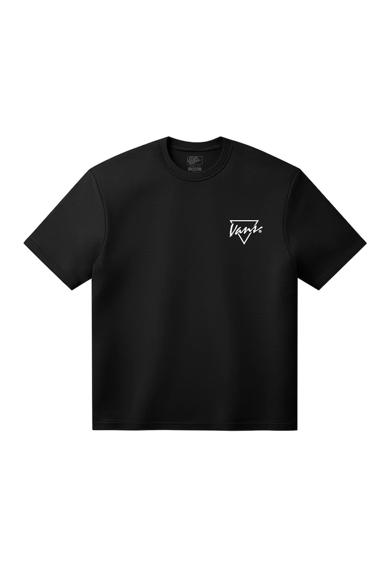 Tricou din bumbac Palm Drive, Negru/Portocaliu