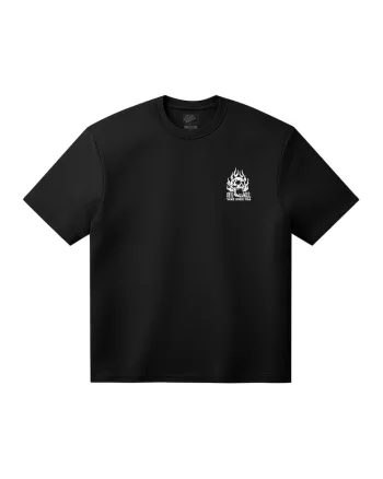Tricou din bumbac Off The Wall Fever Vintage, Negru/Portocaliu