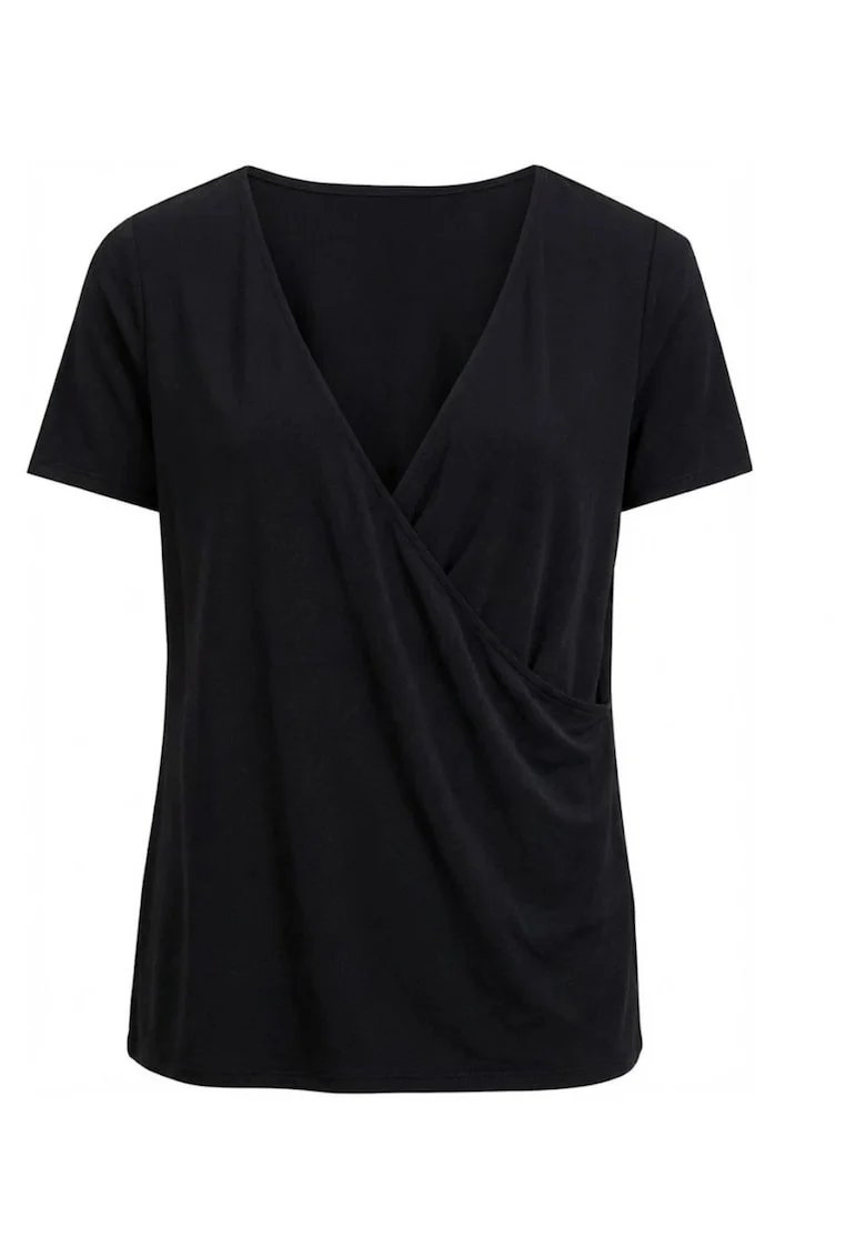 Bluza cu decolteu cache-coeur,