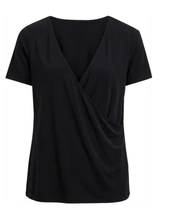 Bluza cu decolteu cache-coeur,