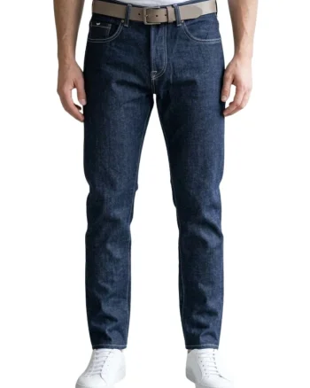 Blugi slim fit cu talie medie,