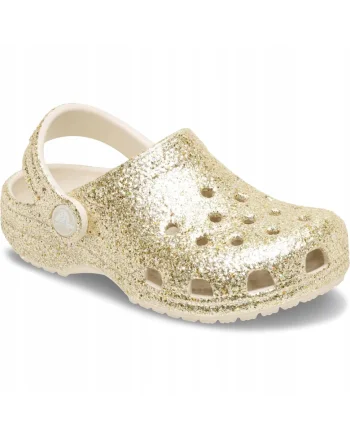 Saboti copii,  Classic Chunky Glitter, bej, Bej