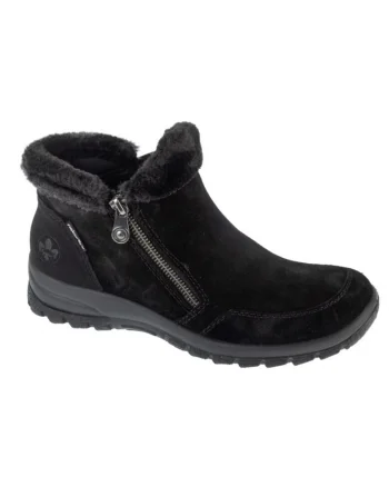 Ghete dama  model L7188-00, negru, piele