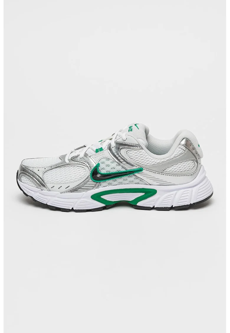 Pantofi sport V5 RNR cu detalii reflectorizante, Alb optic/Verde aquamarin/Argintiu