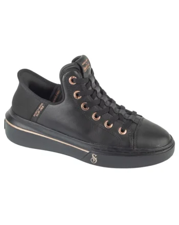 Tenisi dama,  Snoop One, piele naturala, negru,