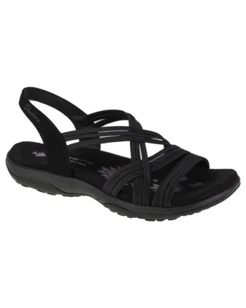 Sandale dama,  Reggae Slim Simply Stretch, sintetic, negru,