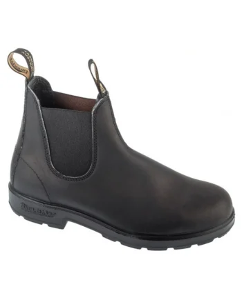 Ghete unisex,  cizme scurte, piele naturala, negru,