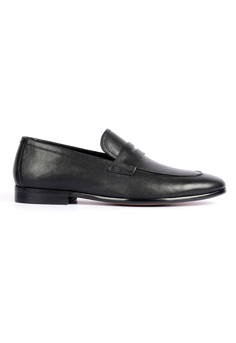 Pantofi tip loafer din piele Giovanni, Negru