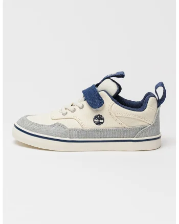 Pantofi sport Stoe Jump Canvas cu inchidere velcro, Albastru inchis/Alb murdar