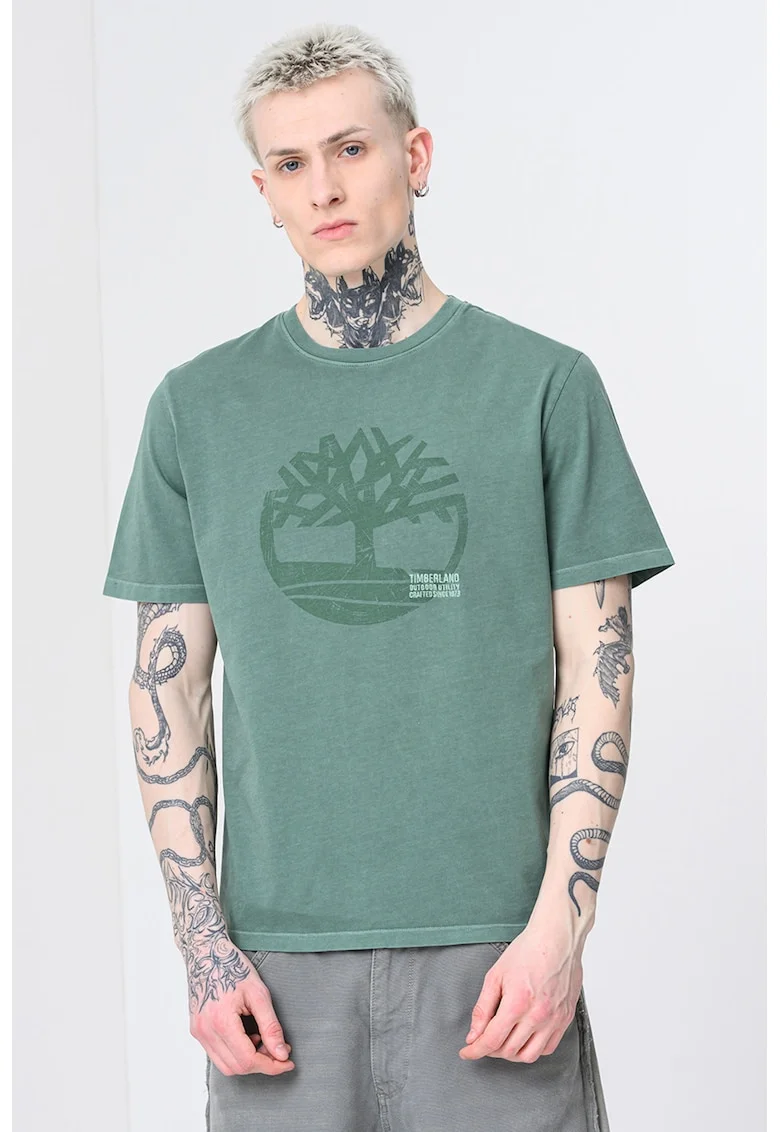Tricou cu imprimeu logo Merrymack, Verde feriga