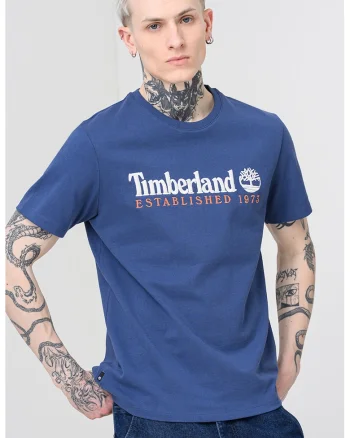 Tricou regular fit cu logo brodat, Alb/Albastru inchis