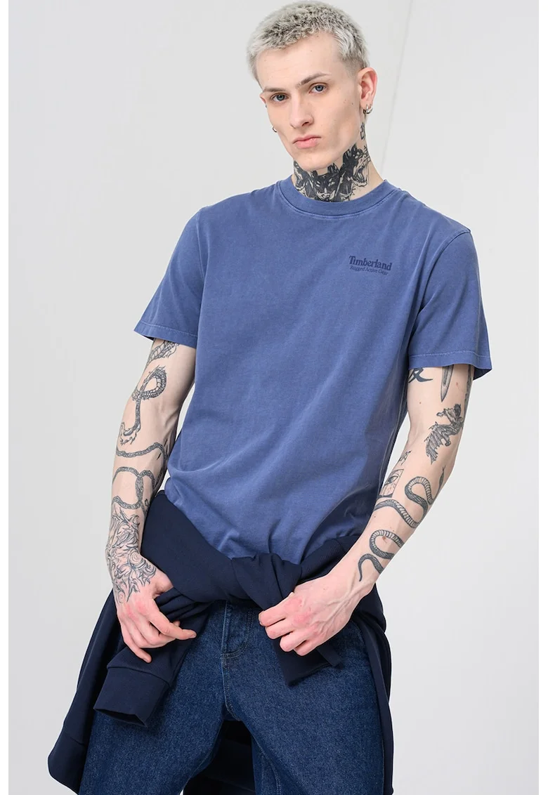 Tricou cu logo Rugged Active Gear, Albastru inchis