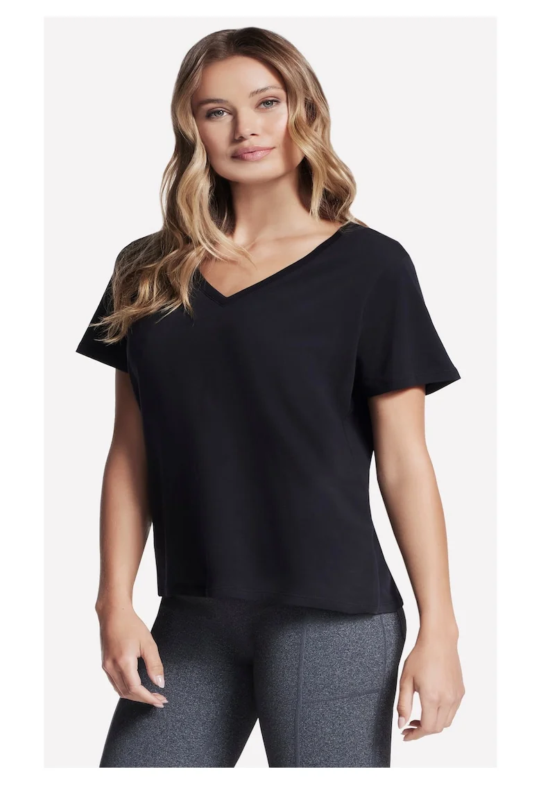 Tricou  Pima V-Neck Tee, Negru