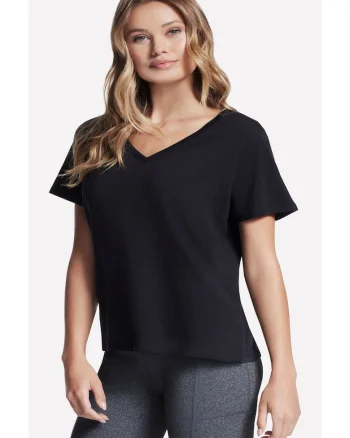 Tricou  Pima V-Neck Tee, Negru