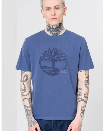 Tricou cu imprimeu logo Merrymack, Albastru prafuit