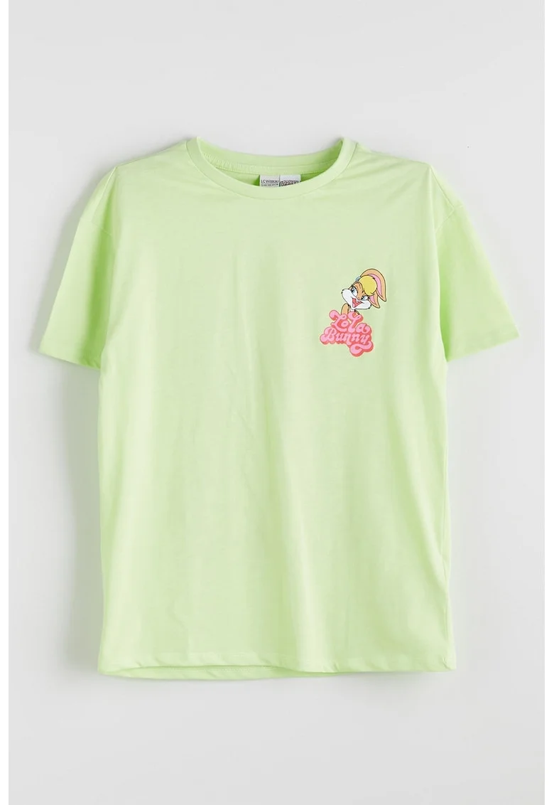 Tricou cu imprimeu Lola Bunny, Turcoaz/Roz pastel/Verde fistic