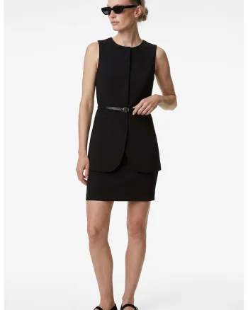 Rochie cu aspect 2in1, Negru