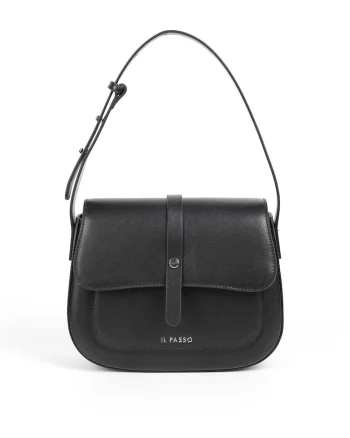 Geanta din piele Minta, Negru, Lungime: 21 cm Inaltime: 14 cm Adancime: 7 cm