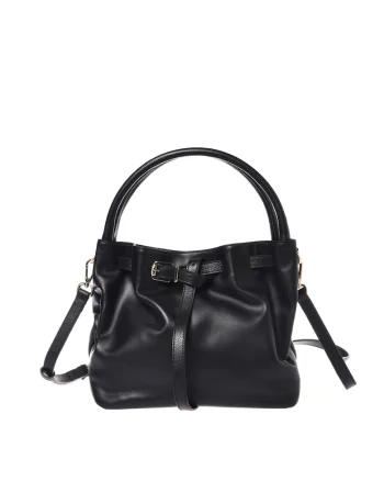 Geanta tote din piele, Negru