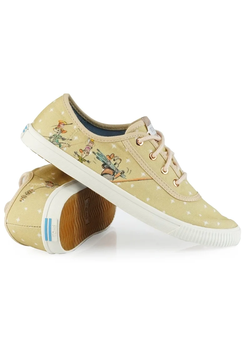 Tenisi barbati,  Disney x Toms Carmel, bej, material textil