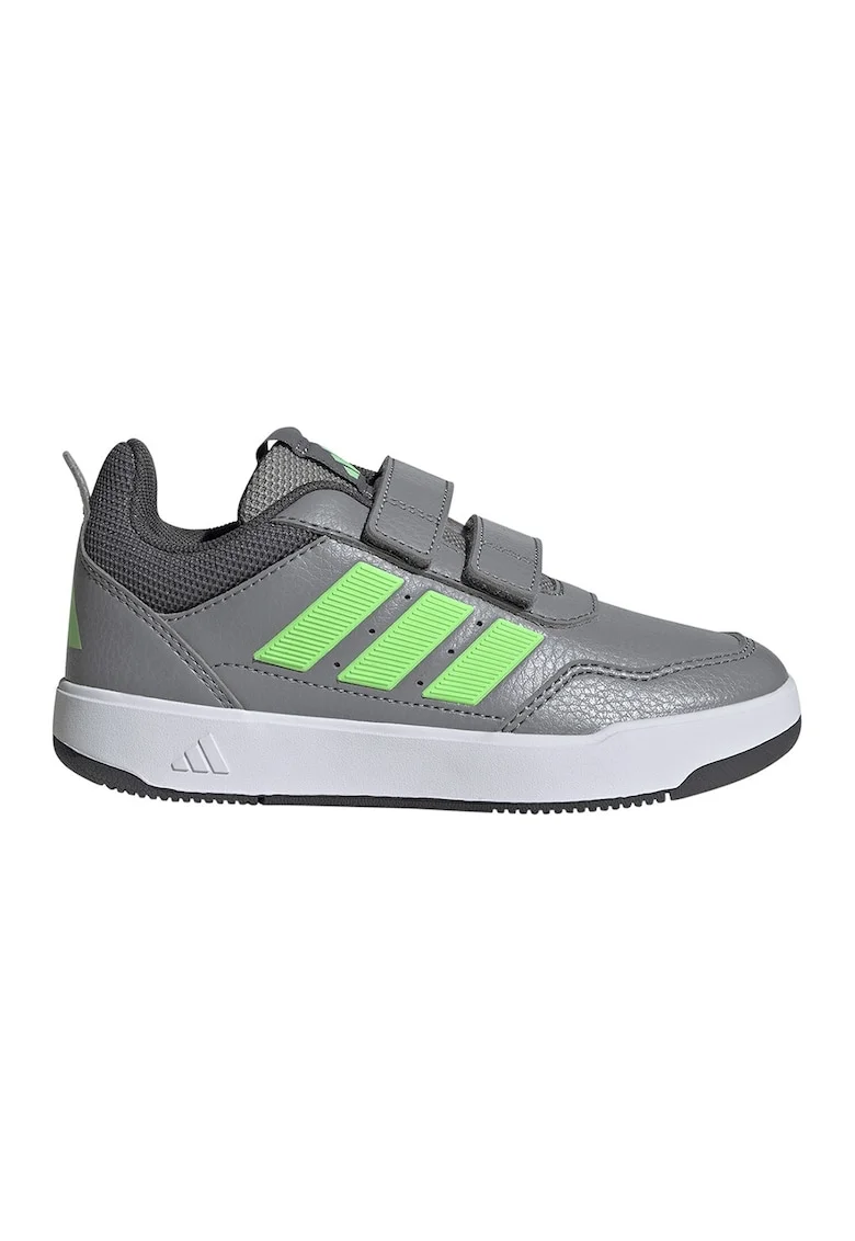 Pantofi sport Tensaur Sport 3.0 de piele ecologica cu velcro, Verde electric/Alb optic/Gri inchis