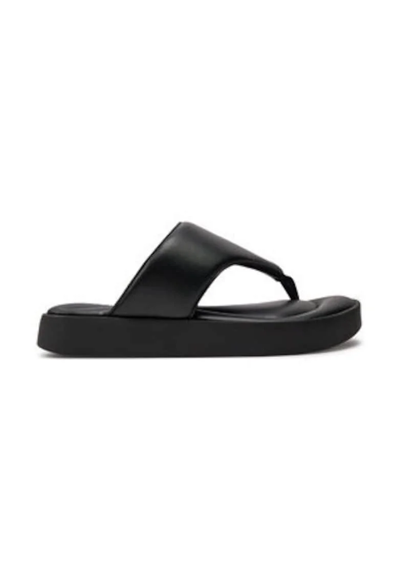 Slapi dama  negru, plastic,