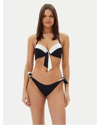 Costum baie dama  model VA5171, negru/alb