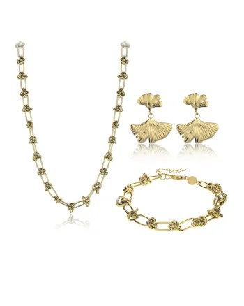 Set de accesorii din otel inoxidabil, Auriu