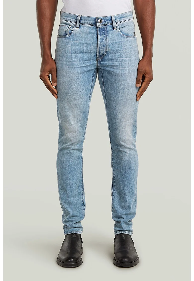 Blugi slim fit 3301, Albastru lavanda
