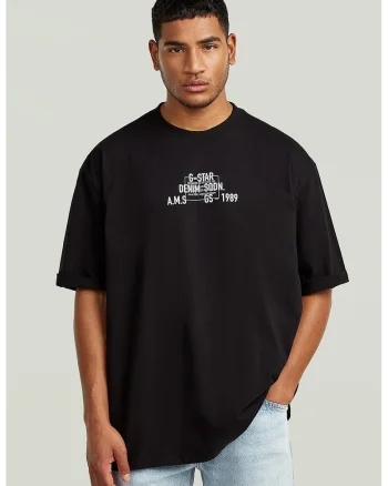 Tricou lejer din bumbac organic, Alb/Negru