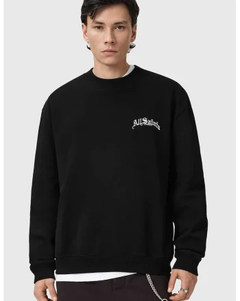 Bluza de trening supradimensionata Descent, Negru