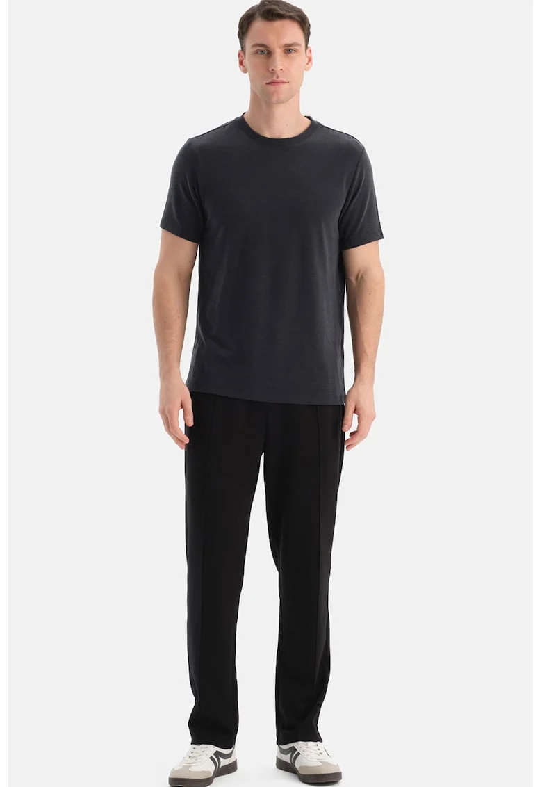 EROS, Pantaloni de trening cu talie ajustabila, Negru