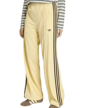 Pantaloni sport ampli cu pensa, Maro inchis/Portocaliu deschis