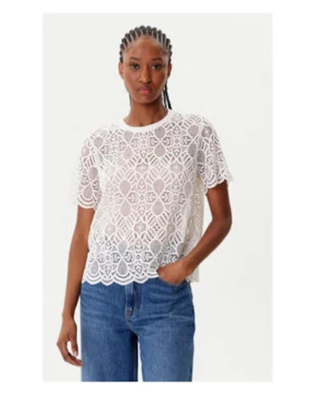 Tricou dama,  MORGAN-252-DEVY, ivoire,